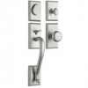 Rockwell Savoy Handle Set with Sandhill Knob Brushed Nickel