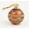 Distinctive Designs 80 mm Beaded Glass Ball Ornament, Bronze