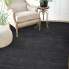 Glitzy Rugs 6 x 9 ft. Hand Knotted Gabbeh Wool Solid Rectangle Area Rug Charcoal