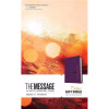 NavPress Message Deluxe Gift Bible - Amethyst Gem Leather Look