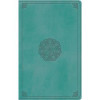Crossway Books ESV Large Print Value Thinline Bible - Turquoise Emblem Design Trutone
