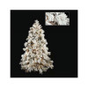 7.5 ft. Flocked Pine Tree White Flock