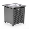 22 x 20.5 x 20.5 in. Walbrooke Patio Square Tank Holder with Slats Design, Grey