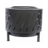 24 in. Smokeless Fire Pit, Black