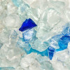 Recycled Chunky Glass, Caribbean Mix - Small - 0.25-0.5 in. - 25 lbs