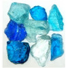Recycled Chunky Glass, Caribbean Mix - Medium - 0.5-1 in. - 5 lbs