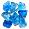 Recycled Chunky Glass, Crystal Blue - Medium - 0.5-1 in. - 10 lbs