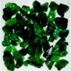 Recycled Chunky Glass, Dark Green - Size 1 - 0.13-0.25 in. - 50 lbs