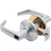 2.75 in. 9K Series Backset 7 Pin Dormitory 15 Lever & D Rose with ANSI Strike Less Core, Satin Chrome