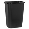 10.25 gal Deskside Wastebasket - Black