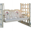 Creekvine Designs 64 in. Rose Design with Treated Pine Fanback Swing
