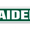 4 x 18 in. Childrens Name Room Street Sign - Raiden