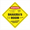12 x 12 in. Crossing Zone Xing Room Sign - Shakiras