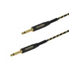 Monoprice 601435 T/S (1/4 )MALE CABLE - BLACK & GOLD 35FT