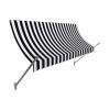 5.38 ft. New Orleans Awning, Black & White - 31 x 16 in.