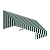 3.38 ft. San Francisco Window & Entry Awning, Forest Green & White - 24 x 42 in.