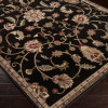 Livabliss Rug Round Jet Black Area Rug 8 ft.