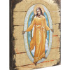 Resurrection Icon Painting on Gold-Plated Wooden Block