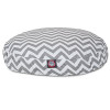 MajesticPet 30 in. Zig Zag Round Pet Bed Grey - Small