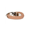 MajesticPet 32 in. Bamboo Sherpa Donut Pet Bed Burnt Orange