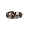 MajesticPet 32 in. Bamboo Sherpa Donut Pet Bed Black