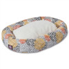 Majestic Pet 32 in. Citrus Blooms Sherpa Bagel Bed