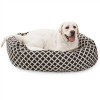 MajesticPet 40 in. Bamboo Sherpa Donut Pet Bed Black
