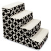 MajesticPet 4 Step Links Sherpa Pet Stairs Black