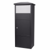 Barska MPB-500 Parcel Mail Box with Stainless Steel Drop Door - Black