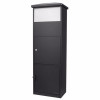 Barska MPB-600 Parcel Mail Box with One Big Parcel Stainless Stell Drop Door - Black