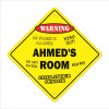 12 x 12 in. Crossing Zone Xing Room Sign - Ahmeds