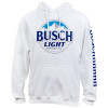 Busch Light Beer Logo White Colorway Hoodie - Large