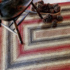 Homespice Decor 8 x 28 in. Chester Rectangular Stair Tread - Red Brown Natural - set of 13