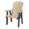 American Furniture Os Home & Office Model Fan Back Weatherwood Chair with Black Base, Cedar