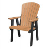 American Furniture Os Home & Office Model Fan Back Swivel Glider Chair with Black Base, Cedar