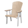 American Furniture Os Home & Office Model Fan Back Swivel Glider Weatherwood Chair with White Base, Tan