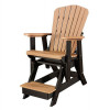 American Furniture Balcony Glider Chair with Black Base Cedar