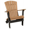 American Furniture Folding Adirondack Chair with Black Base Cedar