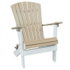 American Furniture Folding Adirondack Weatherwood Chair with White Base