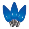 Holiday Bright Lights LED C9 Smooth Ceramic Christmas Light Bulbs Blue 2 in. - 25 Lights - Pack of 25