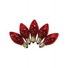 Holiday Bright Lights C7 Christmas Light Bulbs Red 1 in. - 25 Lights