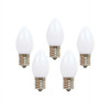 Holiday Bright Lights C7 Christmas Light Bulbs White 1 in. - 25 Lights