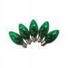 Holiday Bright Lights C9 Christmas Light Bulbs Green 1 in. - 25 Lights