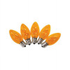 Holiday Bright Lights C9 Christmas Light Bulbs Orange 1 in. - 25 Lights