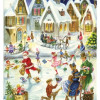 SELL Sellmer Advent Cards - Skating Scene