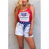 Budweiser Bottle Label & Stars Womens Swimsuit, Medium