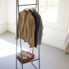 Kalalou 18 x 16 x 72 A-Frame Metal Rack with Lower Wood Shelf
