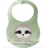 Precious Moments Precious Earth Sloth-Dont Hurry Be Happy Bib - 10 x 7 in. - Nov