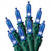 Celebrations 40844-71 100 Blue LED Traditional Mini Light Set - Pack of 12