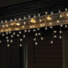 Celebrations 284B491D LED Twinkle Icicle Light Set 100 Warm White